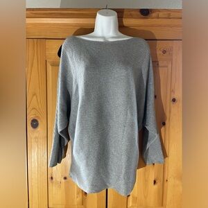 Vince Camuto boat neck sweater gray